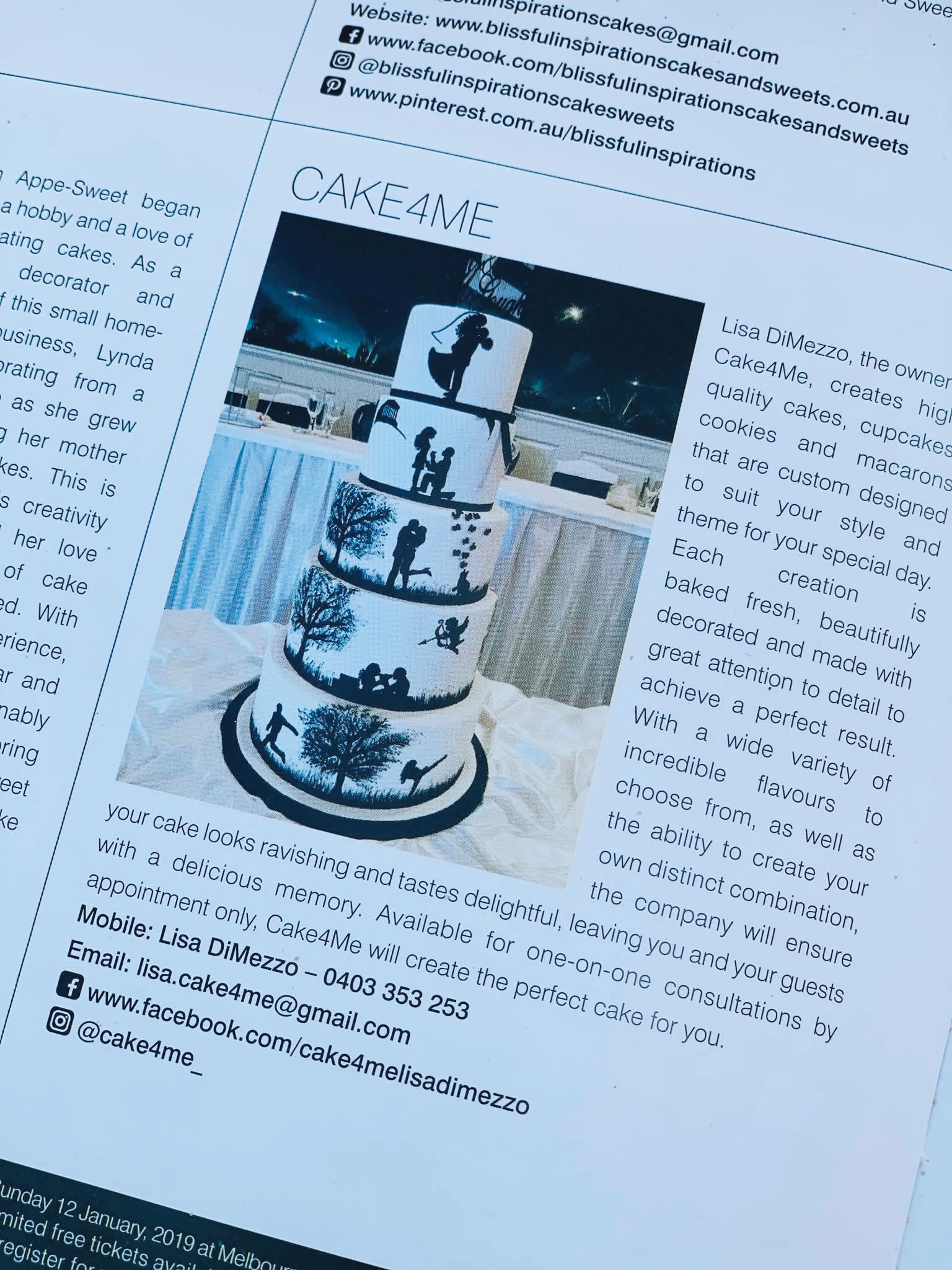 Cake 4 Me - Engagement & Wedding Cakes Melbourne - EW8